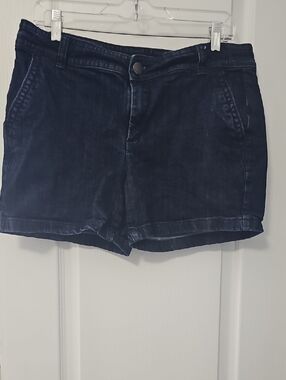 Classic Liz Claiborne Dark Blue Jean Shorts
